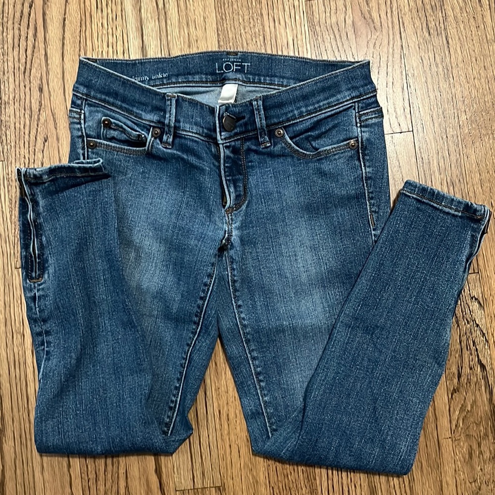 Loft modern skinny ankle jeans size 00P
